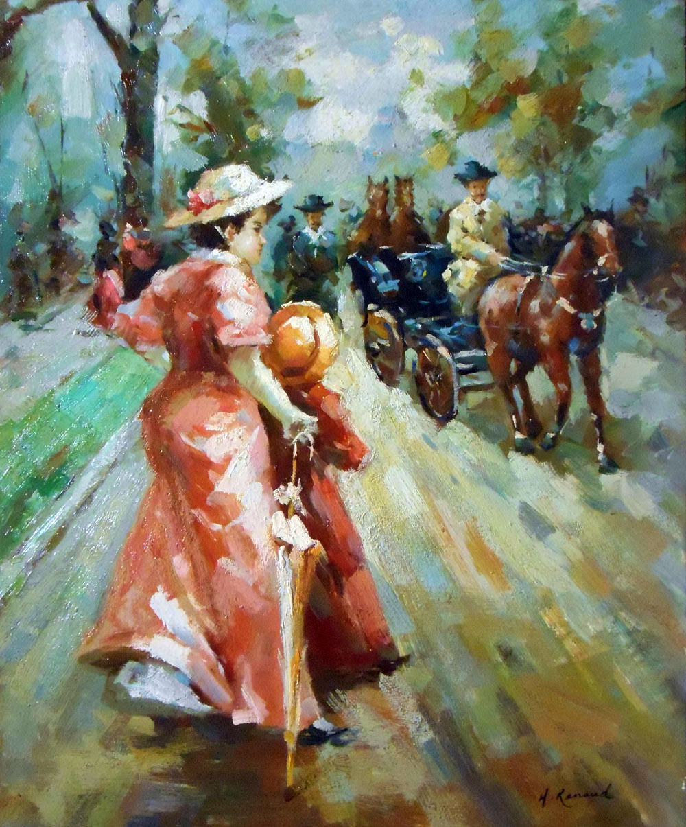 scène de vie /50cm x 61cm /1080-T2